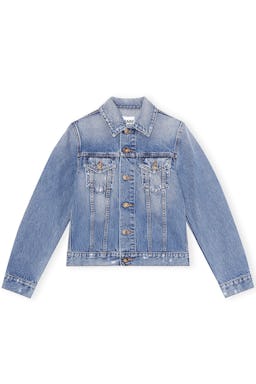 Overwashed Denim Jacket in Denim: image 1