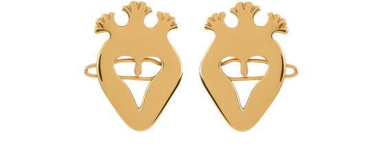 Heart hair clips pair: image 1