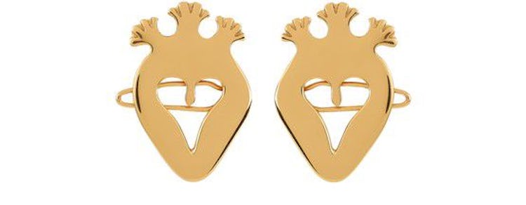 Heart hair clips pair: image 1