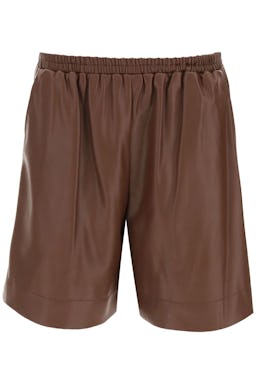 Staud Clark Shorts In Vegan Leather: image 1