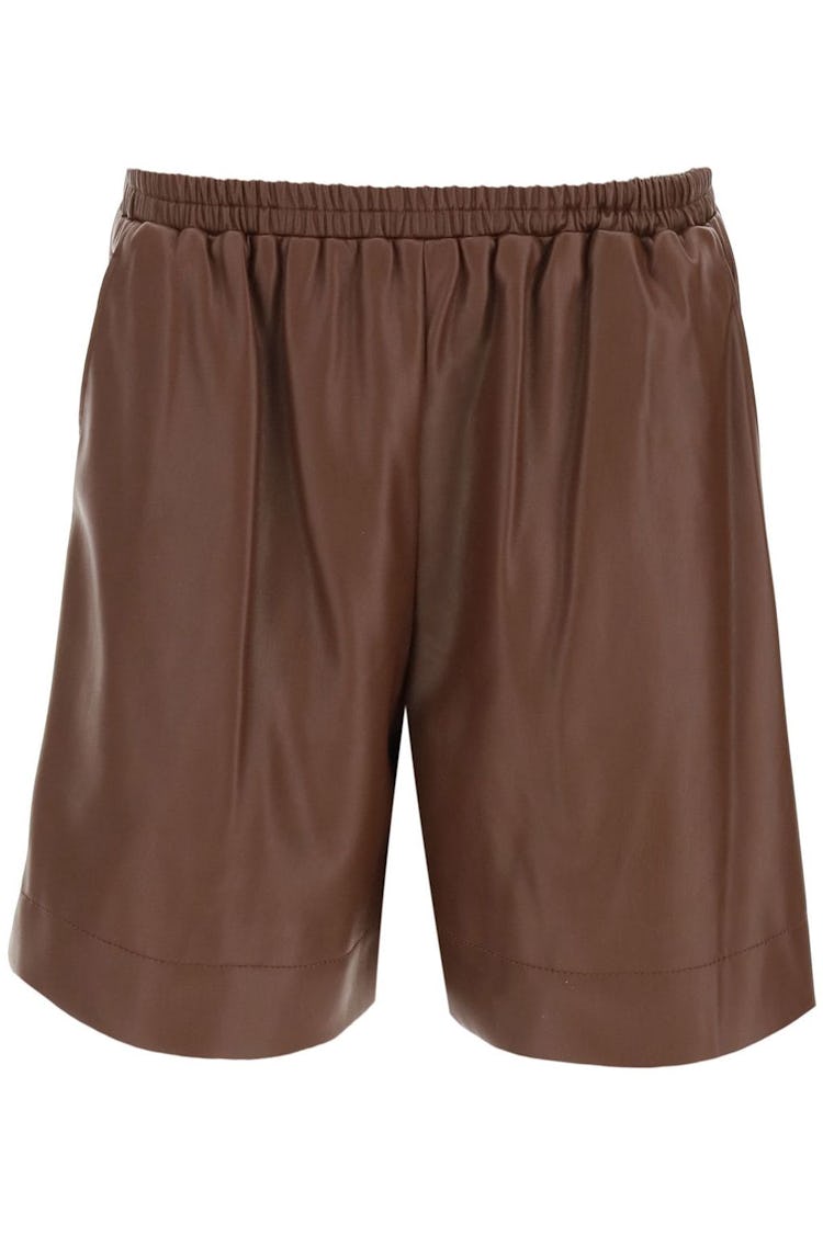 Staud Clark Shorts In Vegan Leather: image 1
