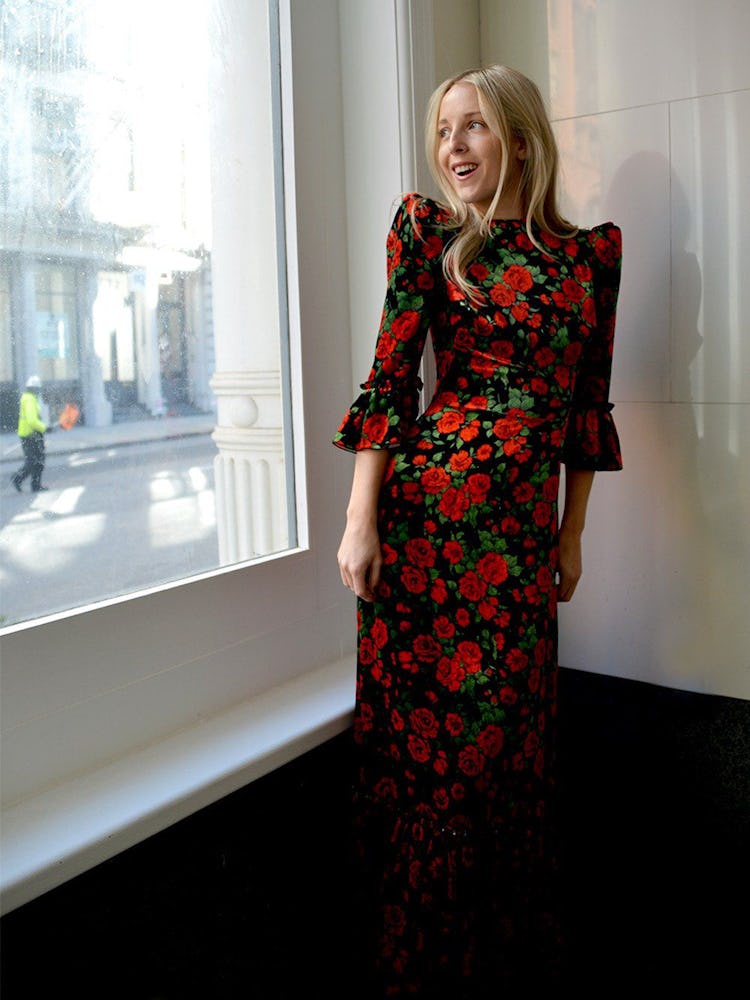 The Festival 3/4 Rose Velvet Dress: image 1