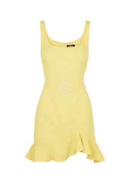 Christabel yellow belted mini dress: image 1
