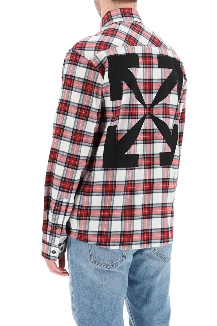 Off-white Check Flannel Shirt: image 1