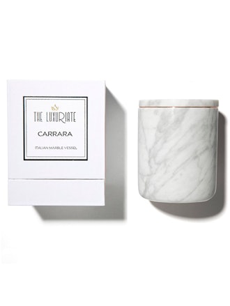 Carrara Marble Candle Holder: image 1