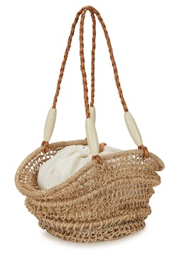 Blando woven abaca tote: additional image