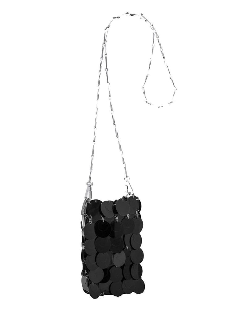 Mini Sparkle Bag in Black Paillettes: additional image