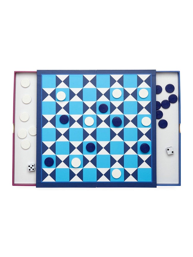 Two-in-One Backgammon and Checkers Game Set: additional image