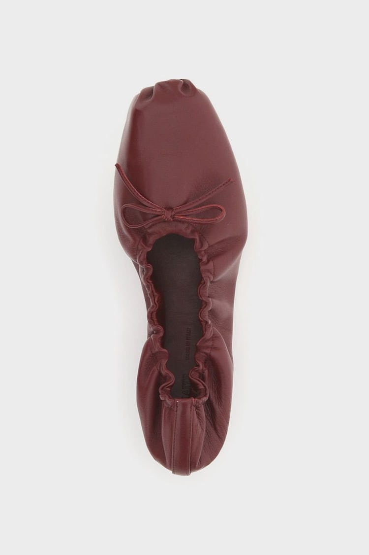 Khaite Ashland Leather Ballet Flats: additional image