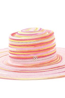 Maison Michel Kat Tie-dye Woven Hat: additional image