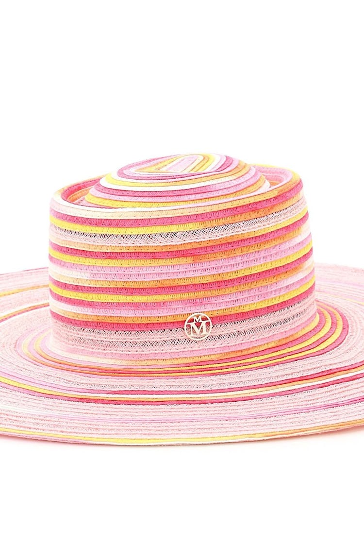 Maison Michel Kat Tie-dye Woven Hat: additional image