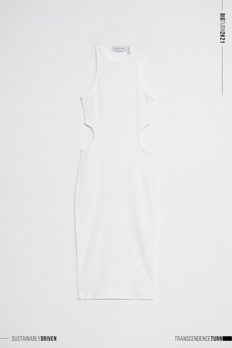 Limited Edition Cut Out Ribbed Midi Dress: additional image