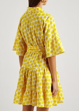Beata floral-print cotton mini dress: additional image