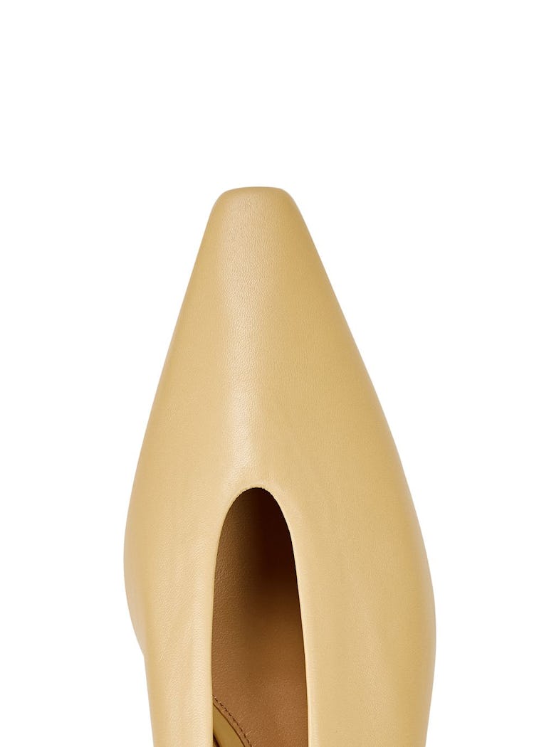 Almond cream leather flats: additional image