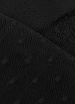 Laetitia black polka-dot knee-high socks: additional image
