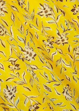 Glinda yellow floral-print mini dress: additional image