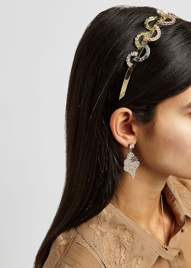 Brio crystal-embellished gold-tone headband: additional image