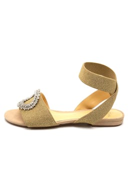 Madelina Elastic Sandal in Nude/Gold/Silver: additional image
