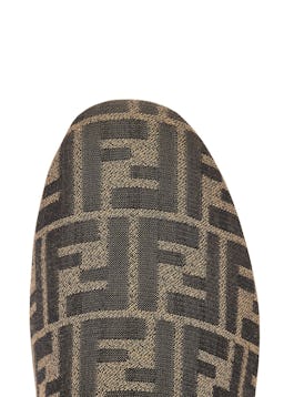 FF-jacquard canvas slippers: additional image