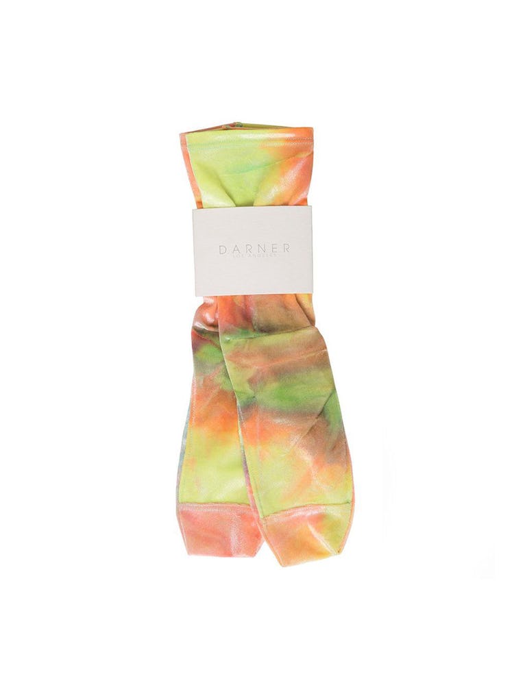 Rainbow Tie-Dye Velvet Socks: additional image