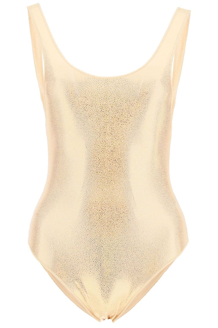 Oséree One Piece Swimsuit Metallic Sporty Maillot: additional image