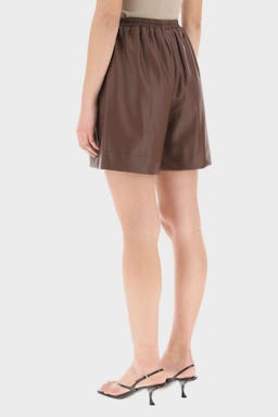 Staud Clark Shorts In Vegan Leather: additional image