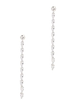 Monarch crystal-embellished silver-tone drop earrings: additional image