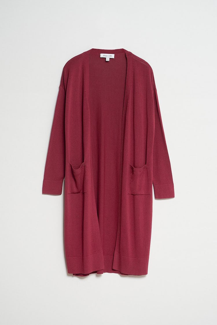 Uneven Hem Longline Cardigan: additional image