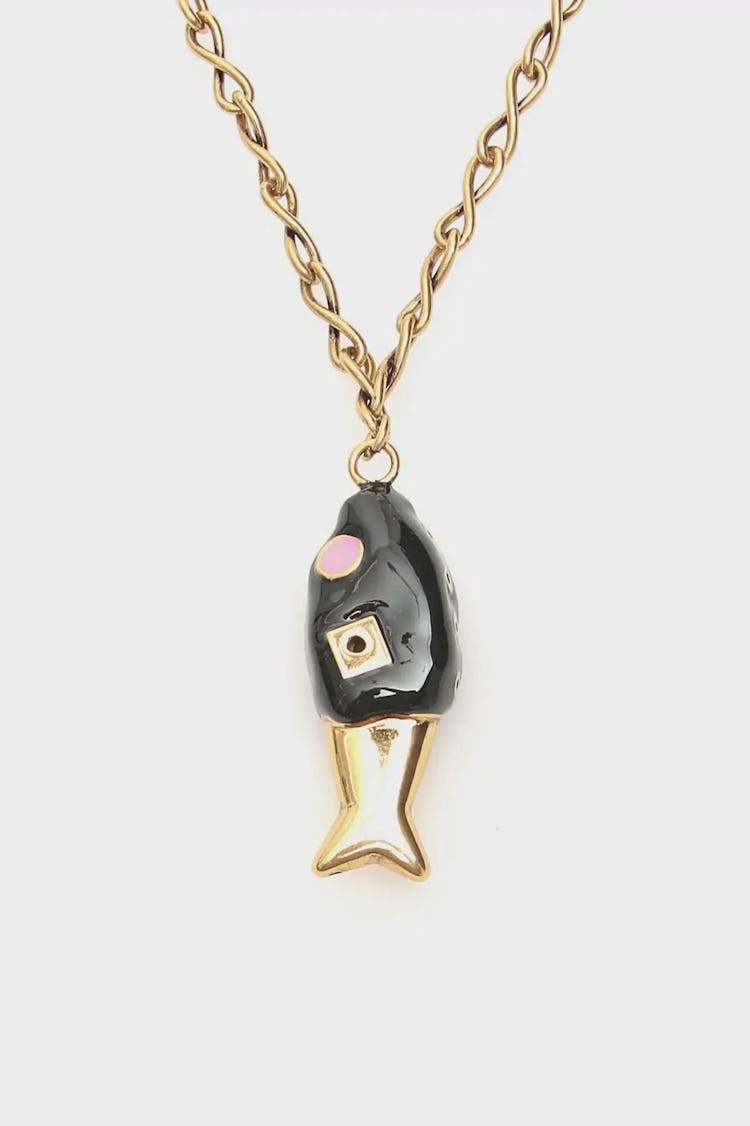 Marni Fish Pendant Necklace: additional image