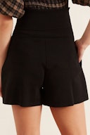 Compact Knit Shorts in Black: additional image