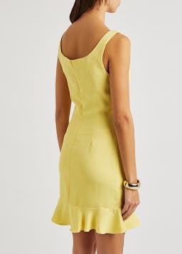 Christabel yellow belted mini dress: additional image