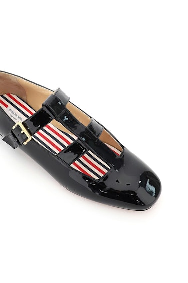 Thom Browne Patent T-bar Mary Jane Flats: additional image
