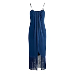 Brighton Wrap-Effect Fringed Midi Dress: additional image