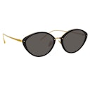 Lucy Cat Eye Sunglasses in Black: additional image