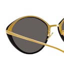 Lucy Cat Eye Sunglasses in Black: additional image