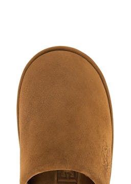 Brown suede slippers: additional image