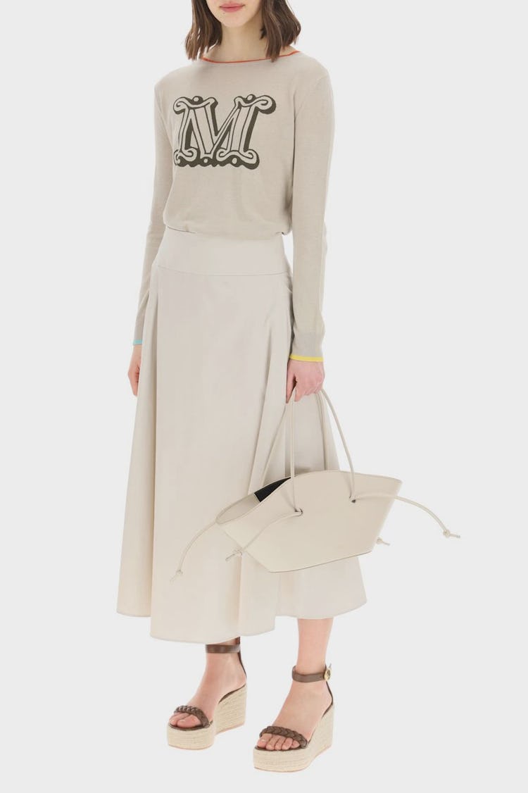 's Max Mara Cotton Midi Skirt: additional image
