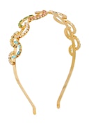 Brio crystal-embellished gold-tone headband: additional image