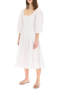 Staud Wells Poplin Midi Dress: additional image