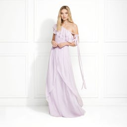 Susanna One Shoulder Ruffled Maxi Gown: additional image