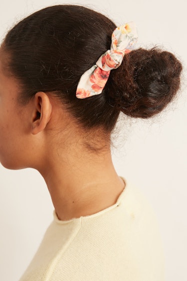 Sadie Bow Barrette in White Multi Floral: additional image