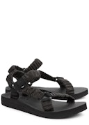 Trekky black leather sandals: additional image