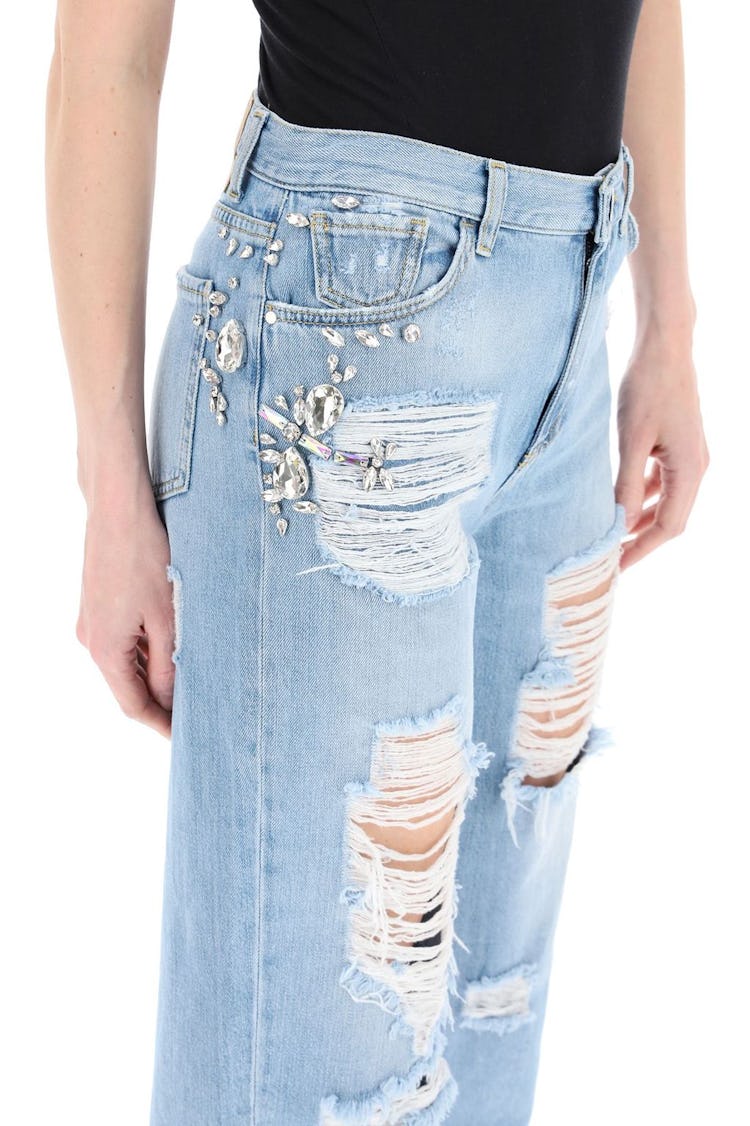 Pinko Maddie Mom-fit Jeans With Crystals: additional image