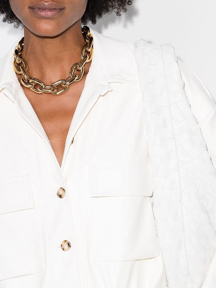 Chunky Chain Choker Necklace: additional image