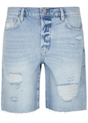 Le Slouch Bermuda distressed denim shorts: additional image