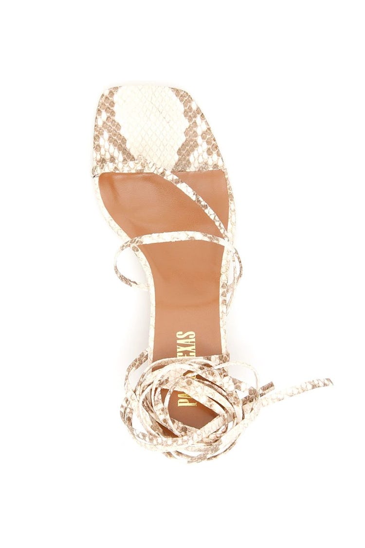 Paris Texas Python Print Sandals: additional image