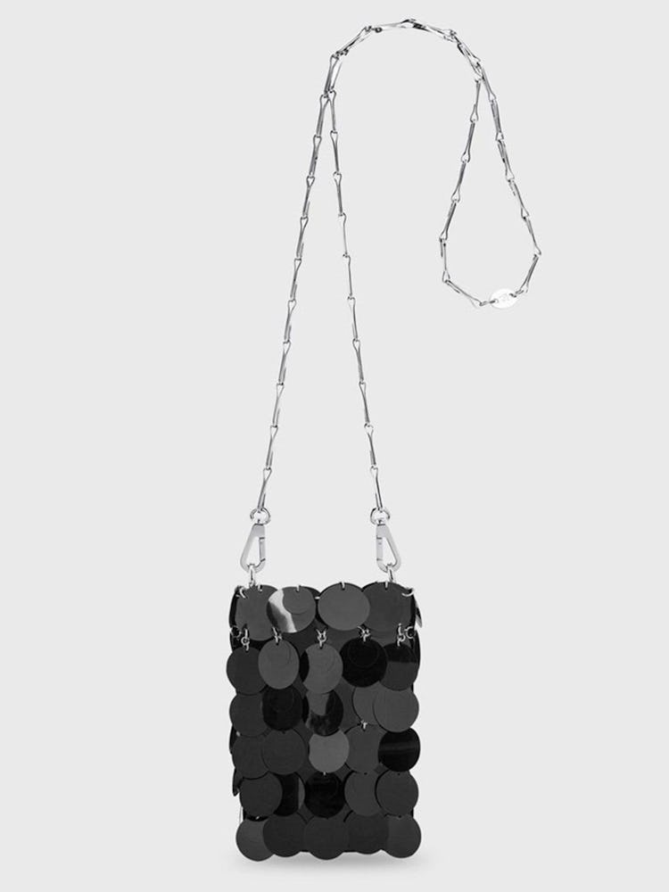 Mini Sparkle Bag in Black Paillettes: additional image