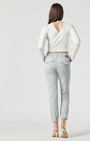 IVY SLIM CARGO IN PEARL BLUE TWILL: additional image