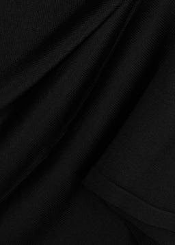 Black fine-knit mini dress: additional image