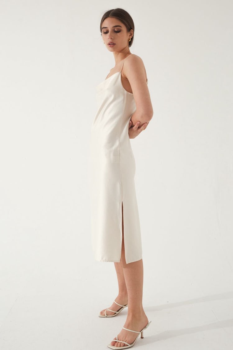 Draped Slip Dress: additional image